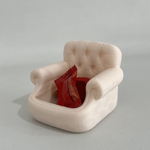 Printed armchair small - 3d, item