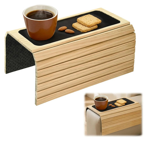 Sofa arm tray natural bamboo - sofa,